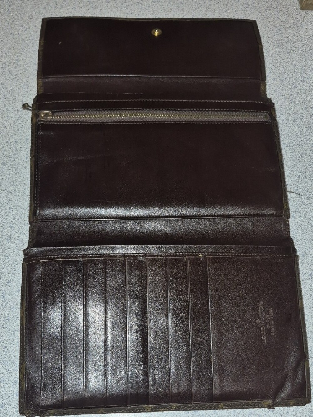 Louis Vuitton Monogram Fold-Over Wallet in Brown and Tan - Picture 2 of 9